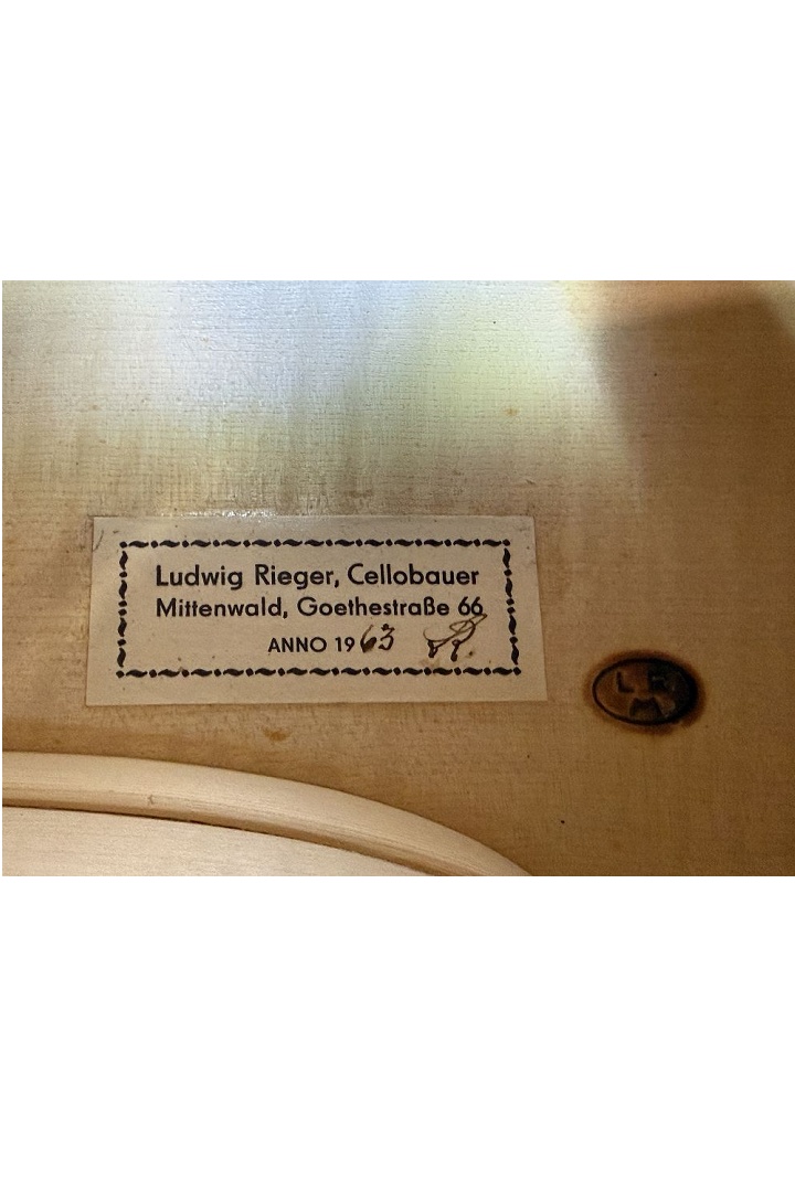 Rieger Ludwig - Mittenwald Anno 1963 - 3/4 Cello - C-066k